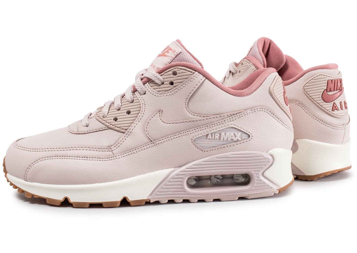 nike air max 90 w chaussures, Cliquez pour zoomer Chaussures Nike Air Max 90 W Leather rose vue extérieure ...